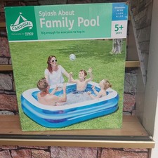 Family 6.5ft Rectangular Inflatable Paddling Pool - Blue By Carousel For Tesco