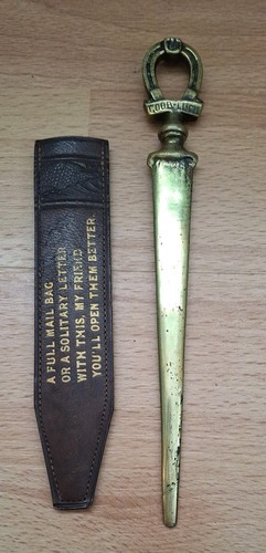 Vintage brass letter - letter, opener