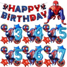 Spiderman birthday balloon
