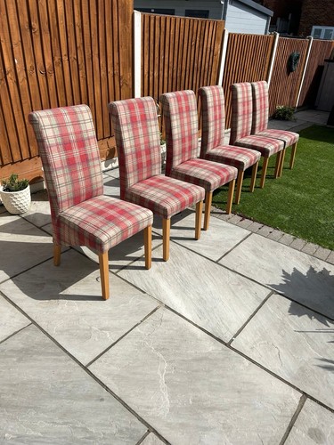 Tartan dining chairs - dining,