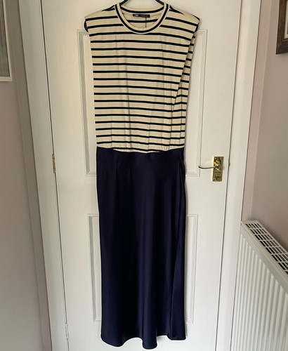Zara women navy - navy, white
