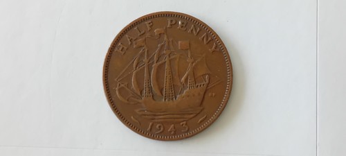 1943 kgvl king george - 6th, half