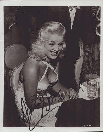Diana dors autographed - diana,