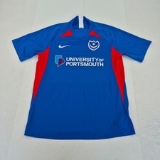 PORTSMOUTH FC Shirt Large Blue