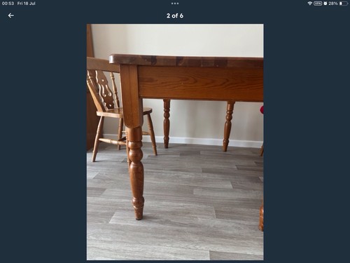 Very sturdy pine table - very,