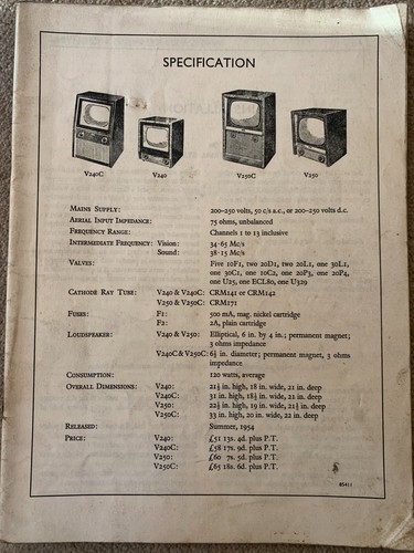 Murphy v240c v240 v250c - murphy, v250tv