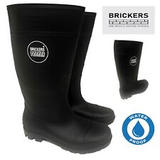 NEW MENS RUBBER WELLIES RAIN WATERPROOF SLIP ON SNOW WELLINGTONS BOOTS SIZE 6-12