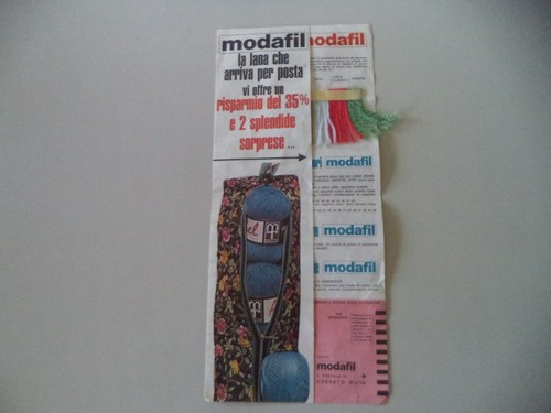 Advertising flyer wool - advertising,
