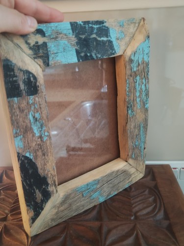 Rustic painted thick wood - ,