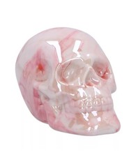 Nemesis Now Marbellum Figurine (Small) 7cm, Ceramic, Pink Marble Skull Ornament