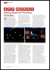 SOUND-ON-SOUND MAGAZINE ADVERT 12X9" PPG WAVEMASTER SYNTHESIZER APP FOR IPAD