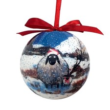 Sheep Christmas Bauble by