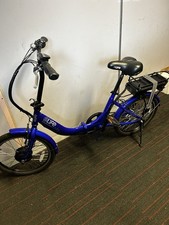 BARGAIN Folding Bike Tourer Blue Step Through Steel Frame 6Gears Used few times