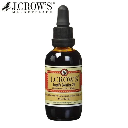 Crow lugol s solution of - lugol's,