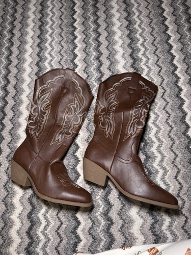Women brown faux leather - brown,