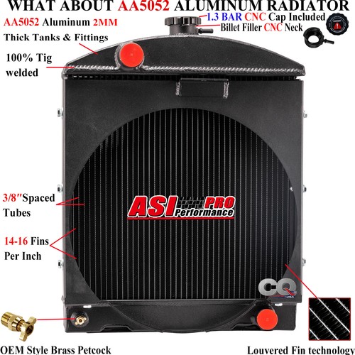 Row tractor radiator for - tractor,