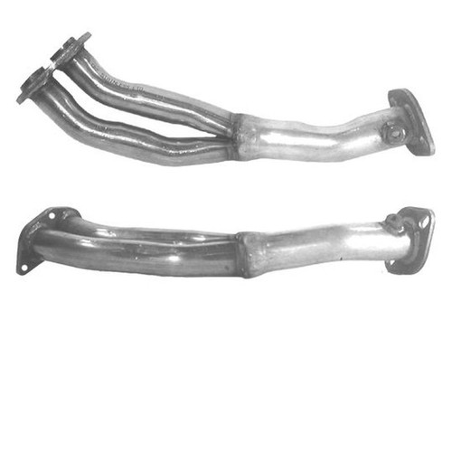 Front exhaust pipe and - exhaust,