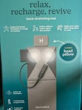 HOMEDICS Relax, Recharge, Revive Back Stretching Mat BM-AC98QVC-EB New Unused