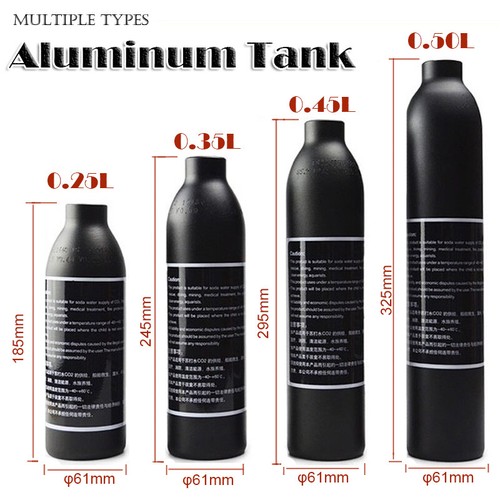 Aluminum co2 air tank - aluminum,
