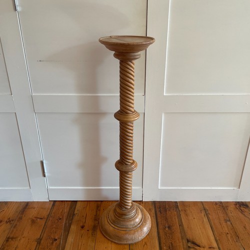 Plant stand oak - plant, antique
