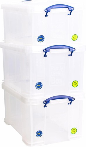 Plastic storage box clear - storage, w/