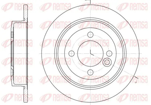 Brake disc rear axle solid - brake,