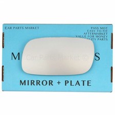 For Vauxhall Astra F 94-98 Left passenger side Flat wing mirror glass with plate