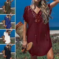 Ladies Mini Dress Short Sleeve