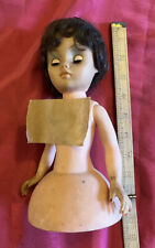 Vintage/Antique Chiltern Half Doll. Toilet Roll Cover Or Jar Cover. 10 Inches.