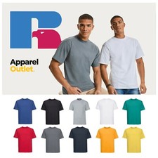Russell Authentic Classic Ringspun T-Shirt - Short Sleeve Athletic Casual Tee