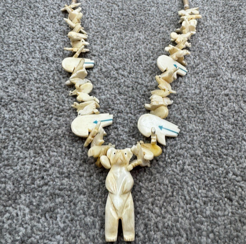 Standing bear hand carved - hand,