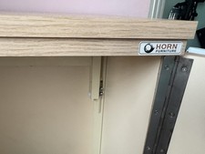 Horn Sewing Machine Cabinet with Air Lift and threads included!