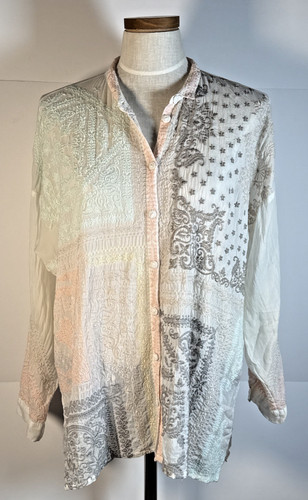 Johnny was embroidered - embroidered, white