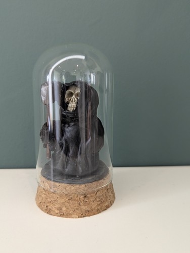 Handcrafted polymer clay grim - polymer,