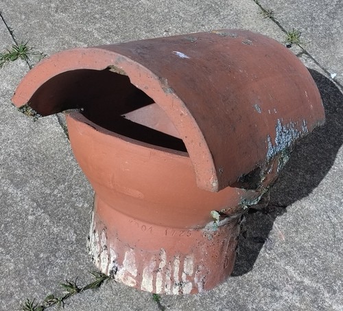 Chimney pot cowl - , terracotta