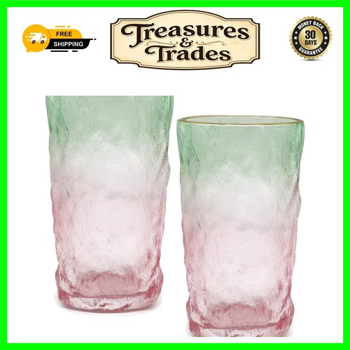 Chic glacier textured glasses - textured,