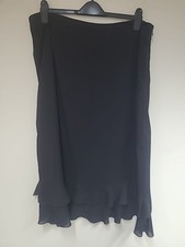 Bon Marche Black Gypsy Style Skirt Fully Lined Size 20 Length 33" sku 196