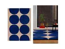 Beige Wool Rug, Hand Tufted