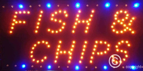 Flashing fish chips catering - ,