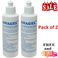 Doppler Ultrasound Transmission Gel Anagel Fetal 250ml Clear Gel Pack of 2 UK