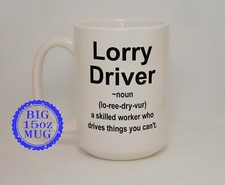 Lorry Driver Definition Big 15 Oz Mug Can Personalise Truck Driver Driving Gift