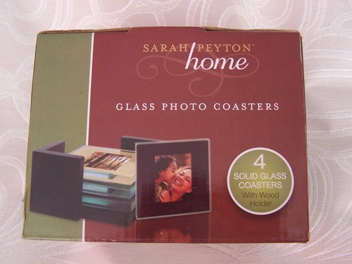 Glass photo coasters by - 4,