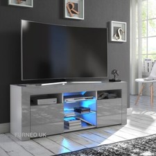 Grey TV Stand Modern High
