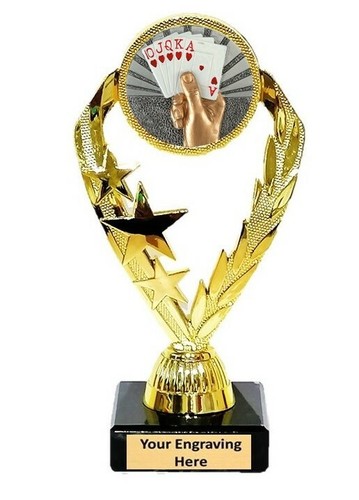 Poker cards trophy award 185mm - trophy,