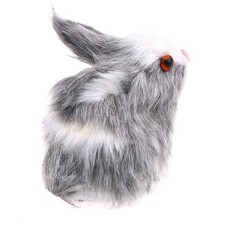 Realistic plush rabbit toy