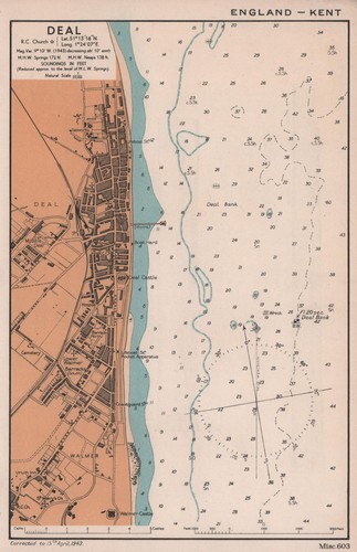 Deal town plan - , sea