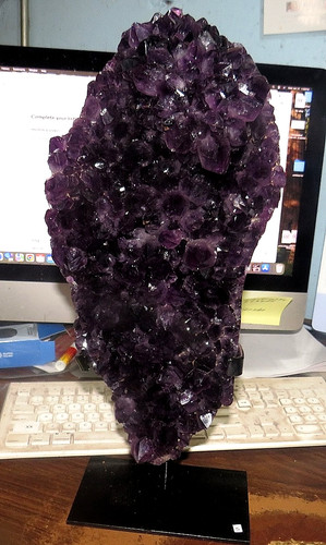 Huge deep dark amethyst - huge,