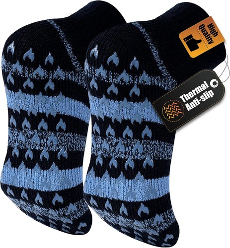 Mens thermal slipper socks - thermal,