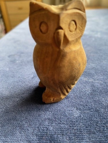 Small carved owl - owl,, high