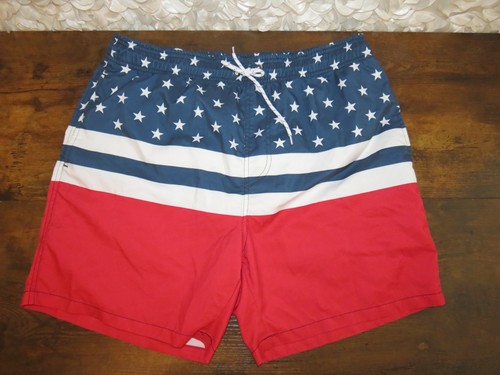 American flag swim trunks - flag,